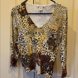 Lillie Rubin embellished womens top.